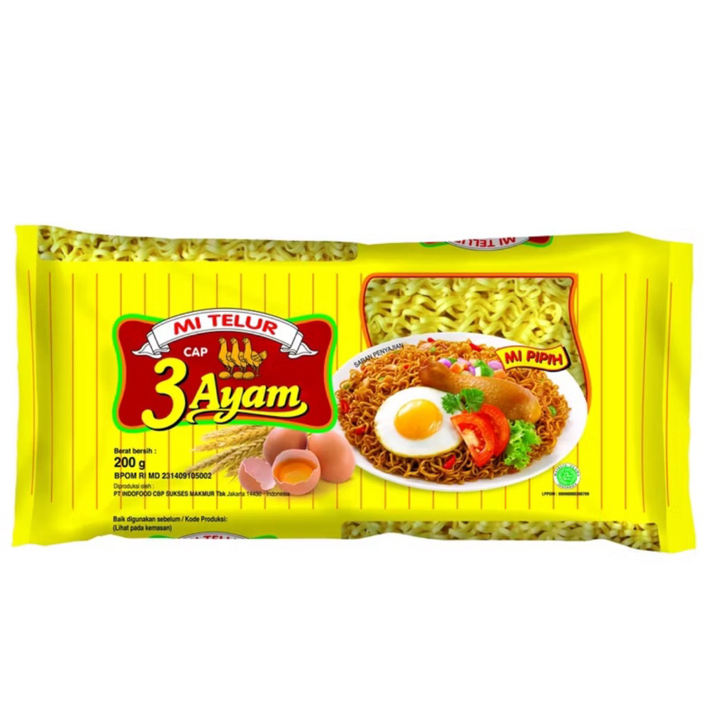 

3 AYAM MIE TELOR SUPER