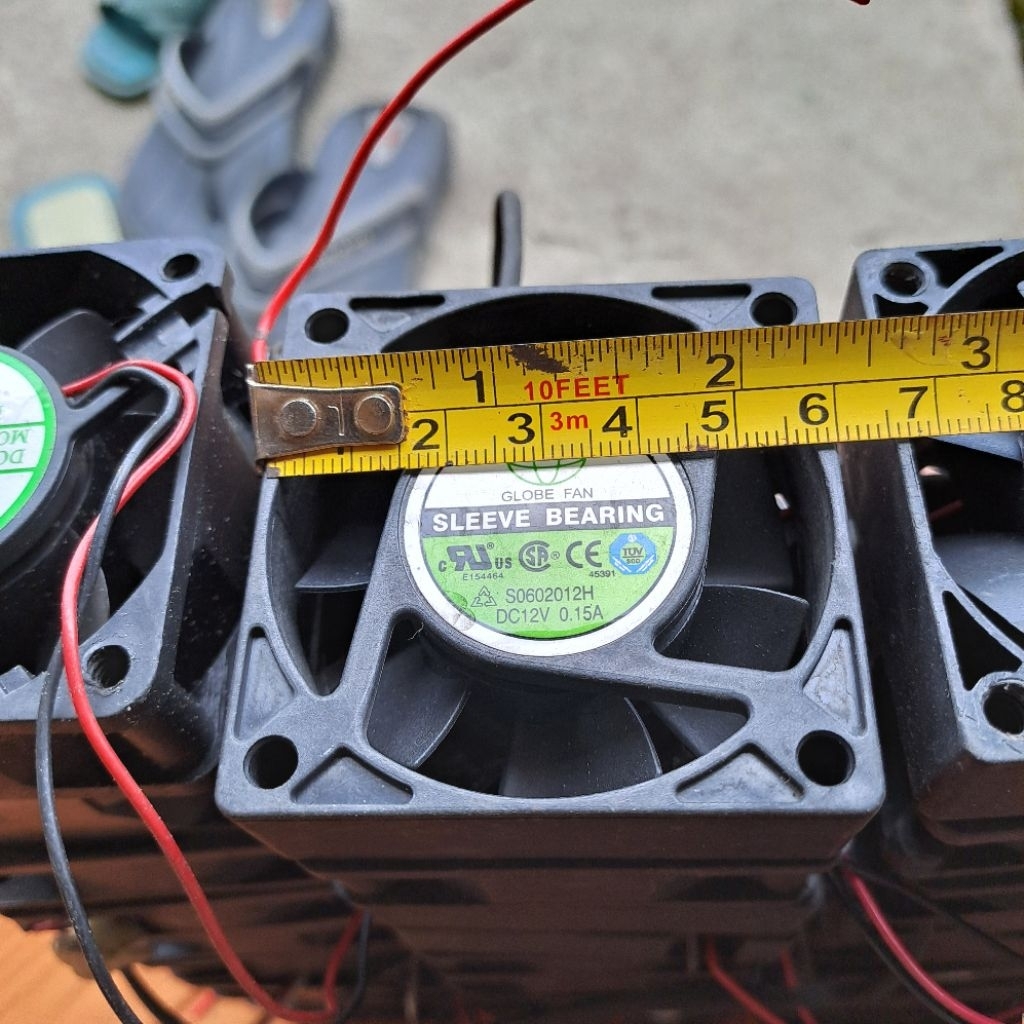 Fan DC 6x6cm 12v / Kipas DC 12v 6x6cm Bekas Normal