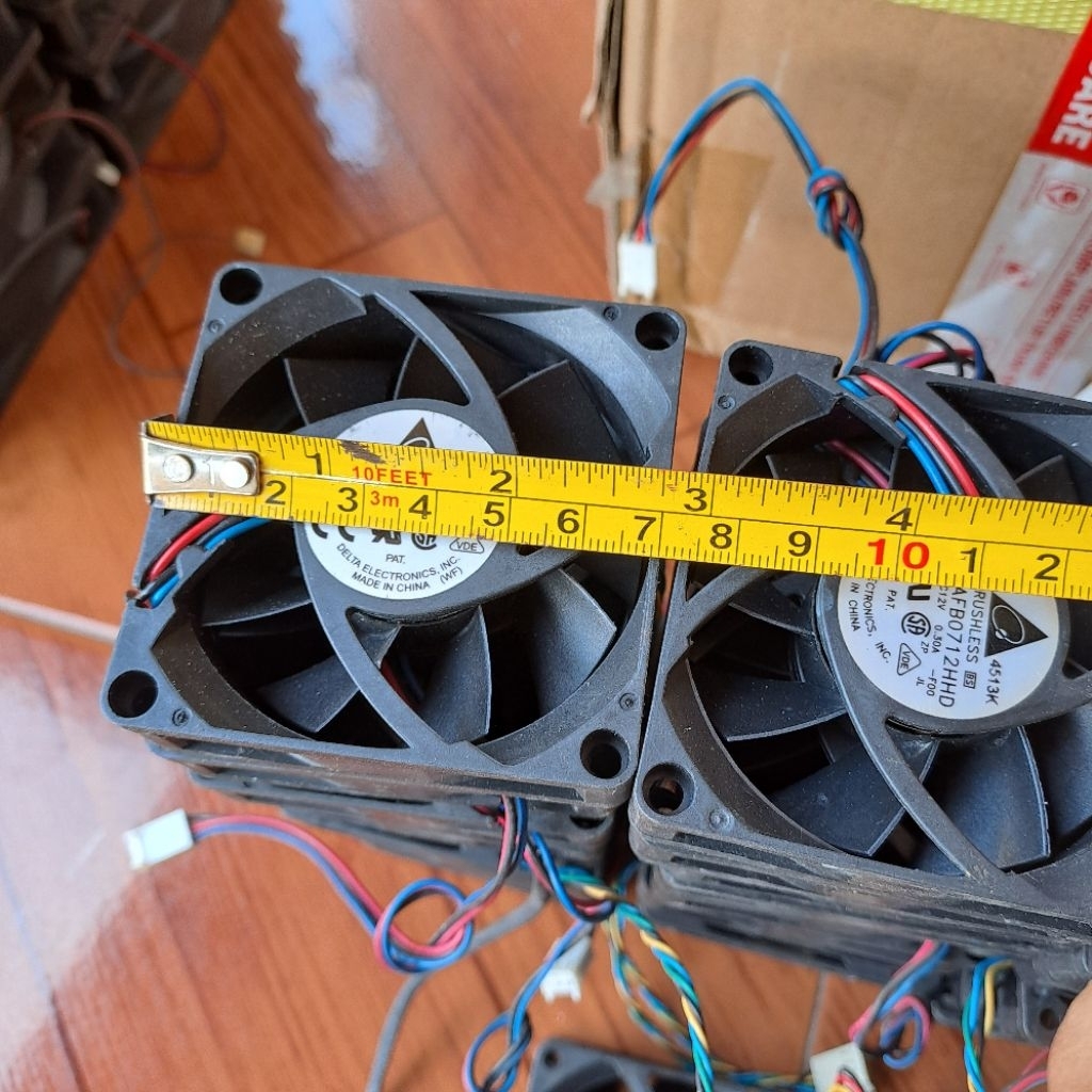 Fan DC 7x7cm 12v High Speed / Kipas DC 12v 7x7cm Bekas Normal