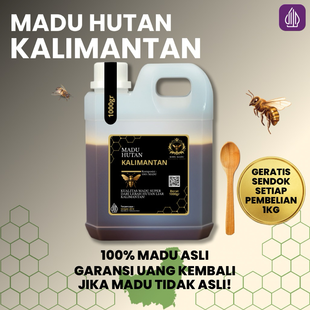 

MADU HUTAN KHAS KALIMANTAN 1KG ASLI 100%