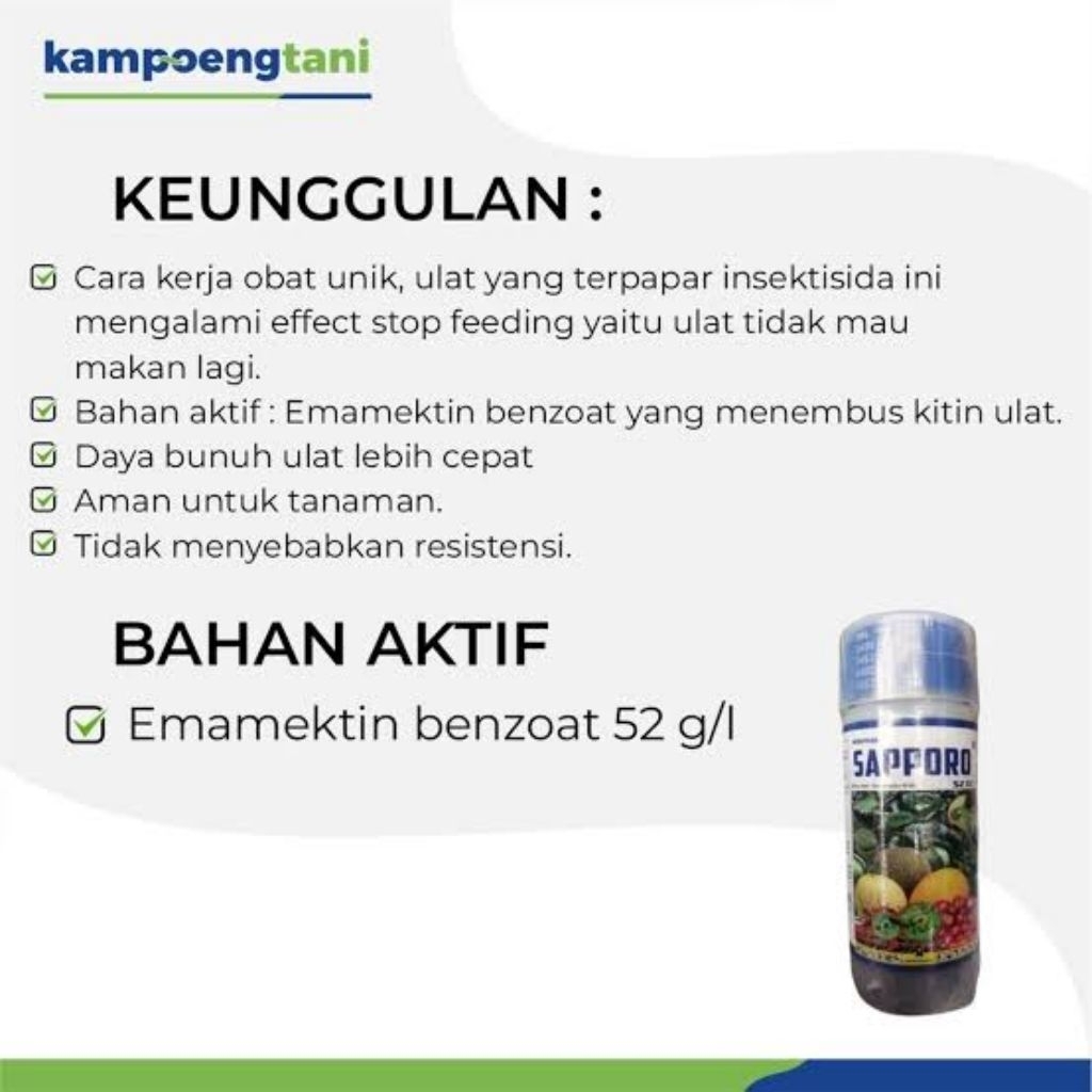 PT.Santani Indonesia -  SAPPORO 500 ml (52 EC) g/l