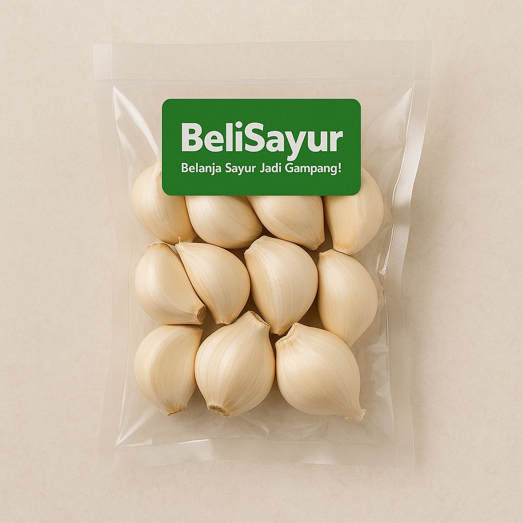 

bawang putih kupas 250gr