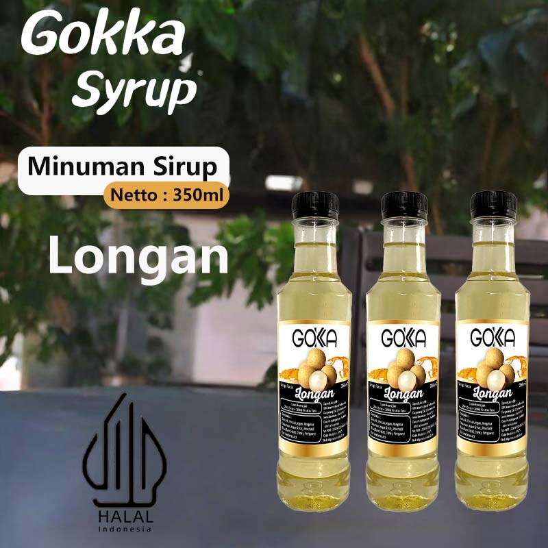 

GOKKA Syrup Minuman Sirup / Sirup Longan / 350ml Sirup Longan