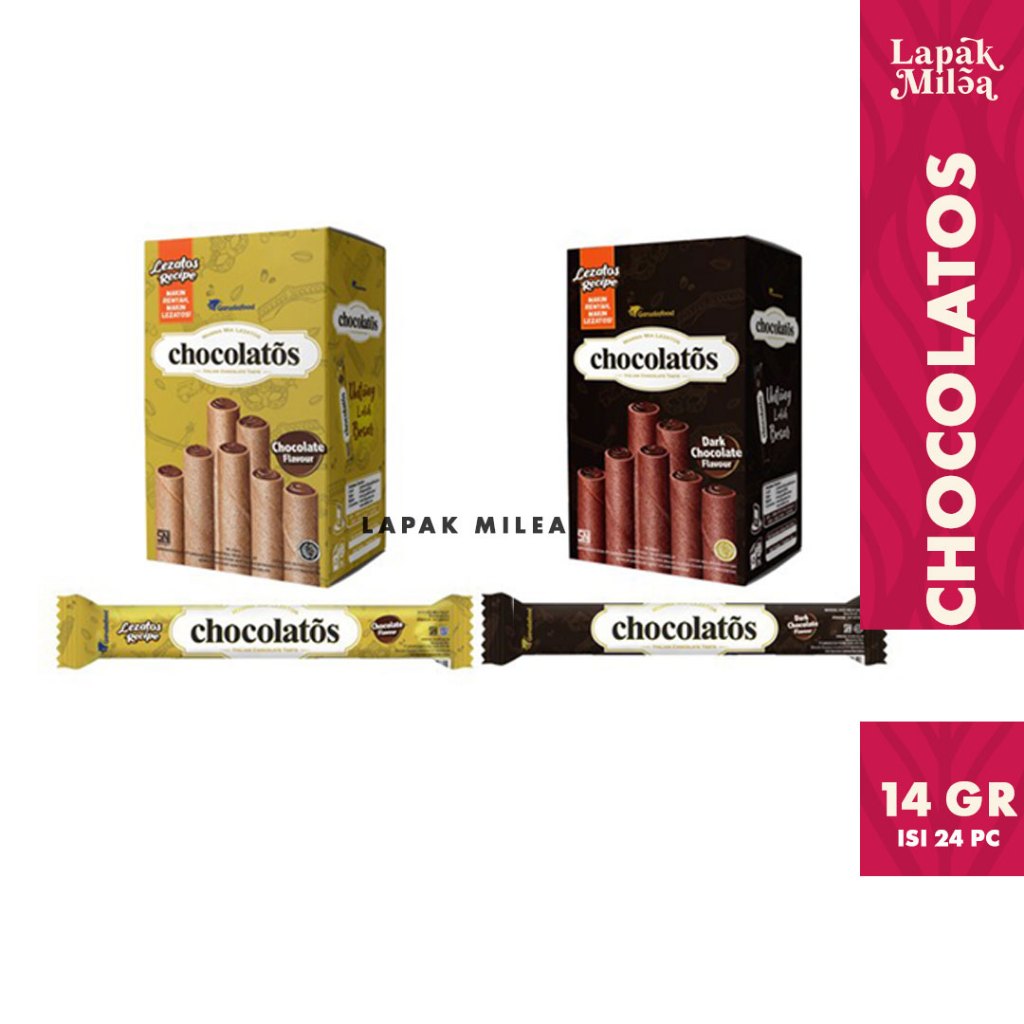 

Chocolatos Classic Dark Choco Vanilla Cheese Wafer Roll - Netto 24 bks x 8.5gr