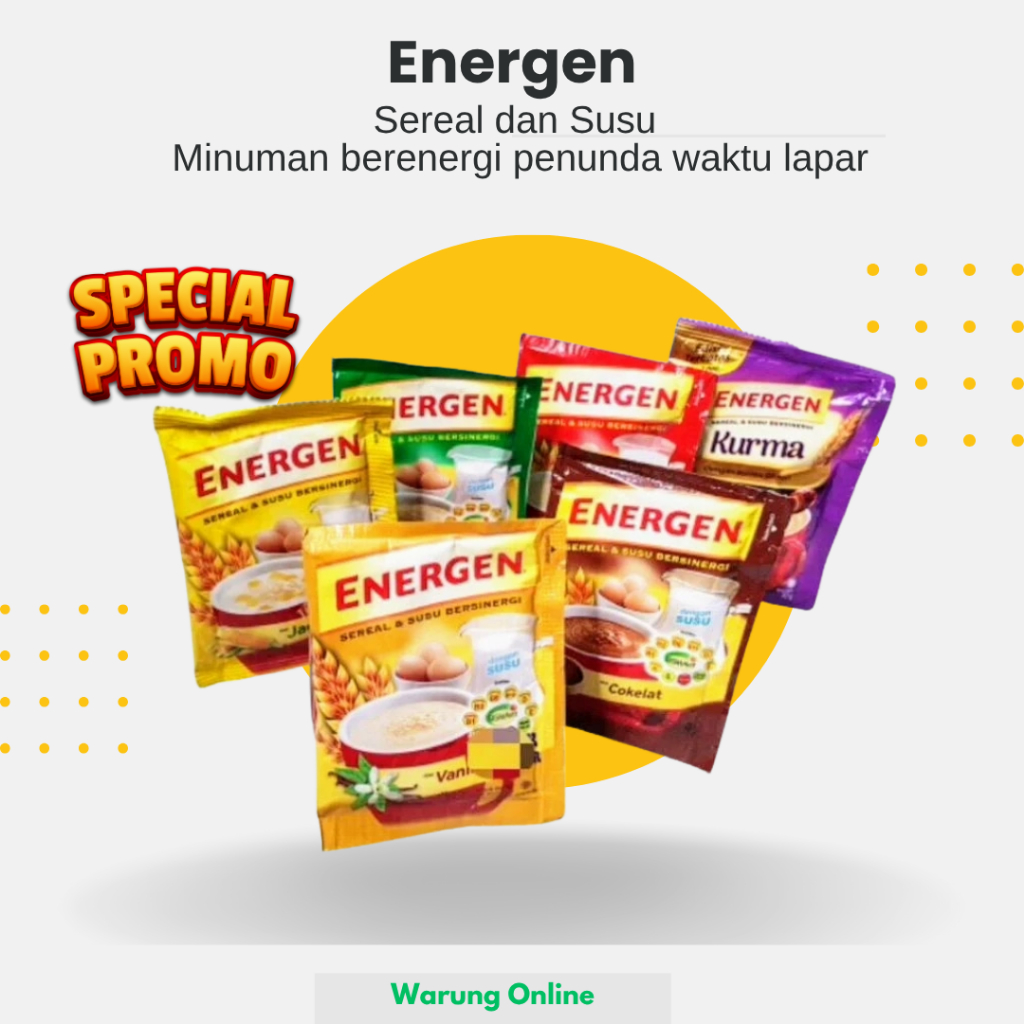 

Energen Sereal Instan Minuman Bergizi Untuk Sarapan Praktis Banyak Pilihan Rasa Promo Hemat