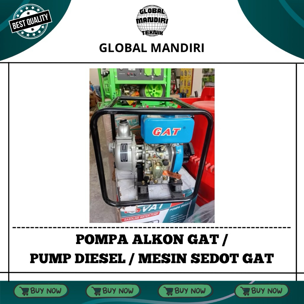 POMPA ALKON GAT / POMPA AIR GAT / MESIN SEDOT GAT / PUMP DIESEL MURAH KUAT BERKUALITAS