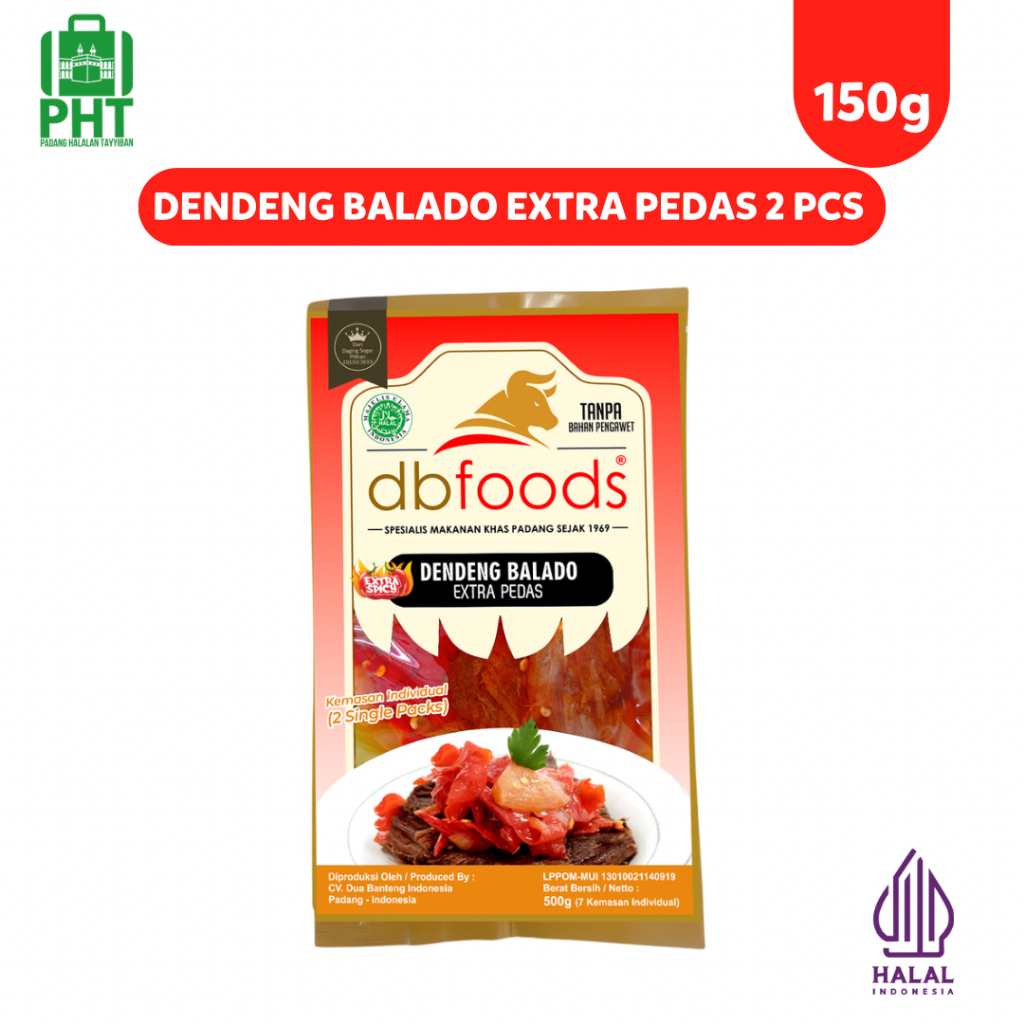 

DBFOODS Dendeng Balado Extra Pedas Individual 2 pcs instan