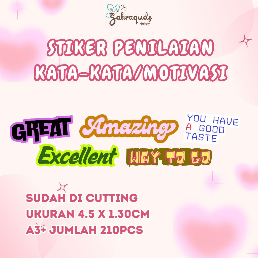 

Stiker Kata-Kata Motivasi/Stiker Penilaian Isi 210pcs