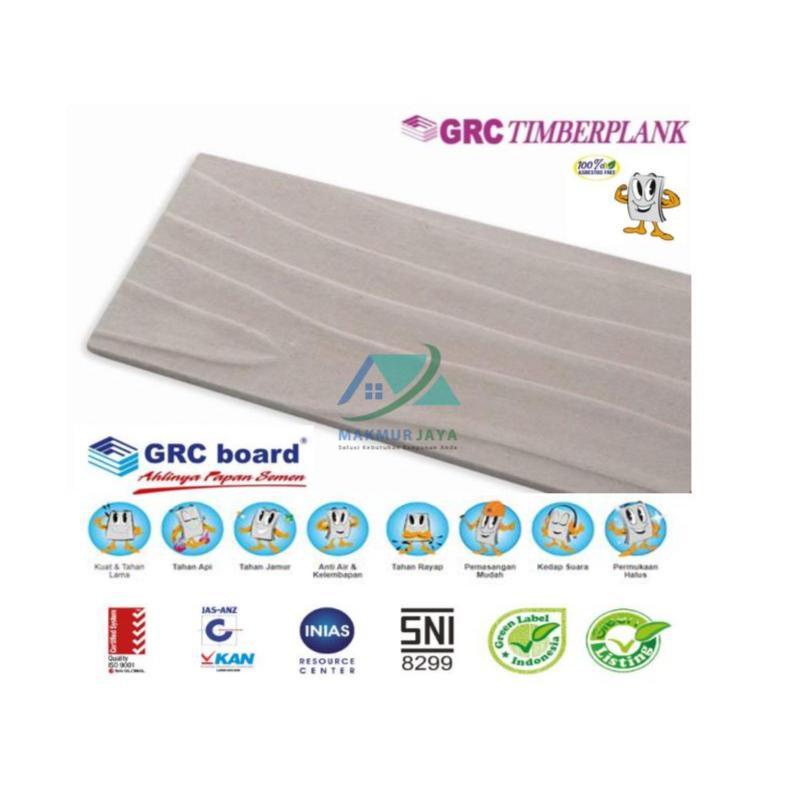 GRC Timberplank Urat Kayu 30 cm / Lisplang GRC 8 mm x 300 mm x 3000 mm