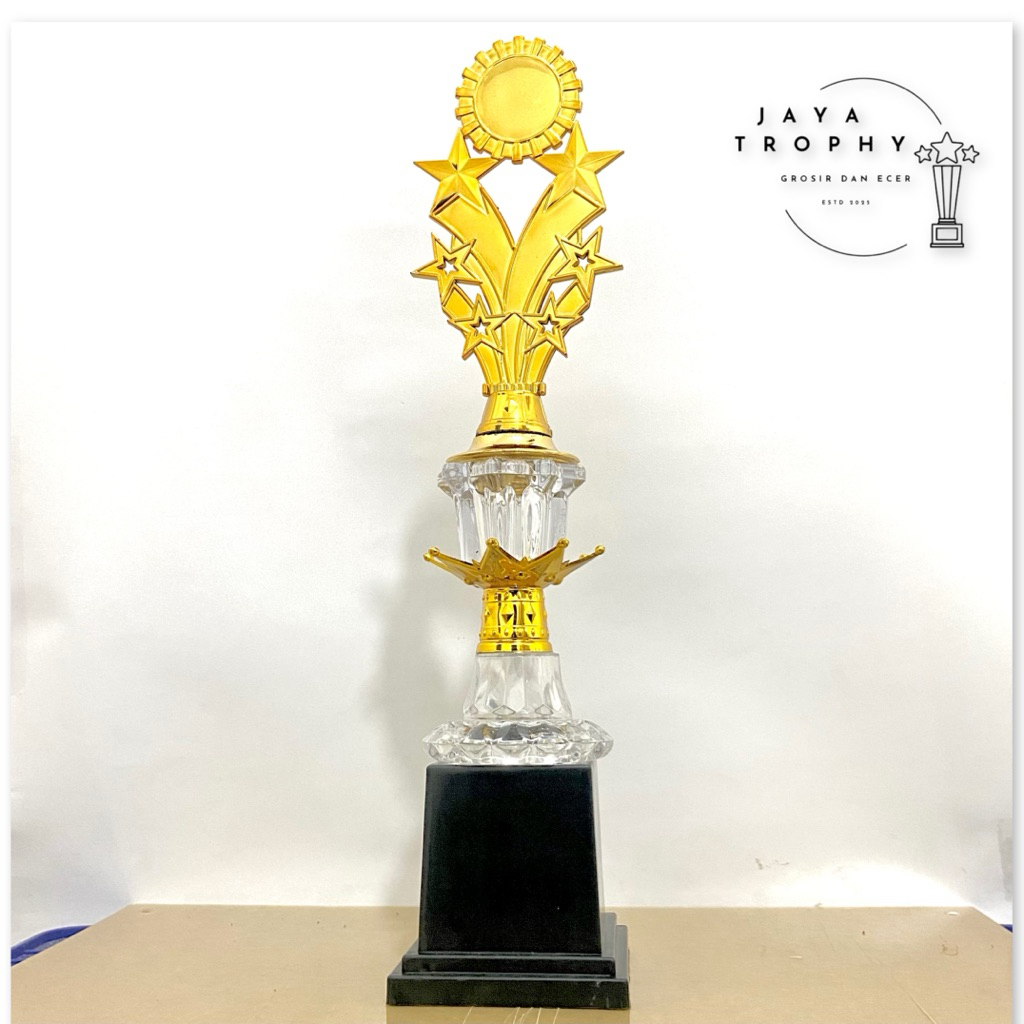 PIALA SATUAN UNIK MAHKOTA KACA | PIALA SATUAN MURAH KACA BELIMBING | PIALA SATUAN KEJUARAAN KOMBINAS