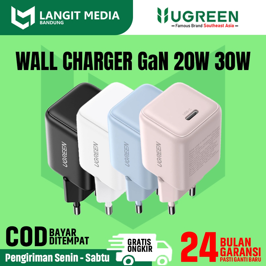 UGREEN Kepala Charger iPhone 15 / Kepala Charger iPhone