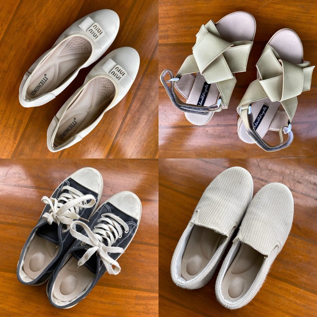 preloved sepatu flatshoes sandal simoncelli adorable projects rubi cotton on move