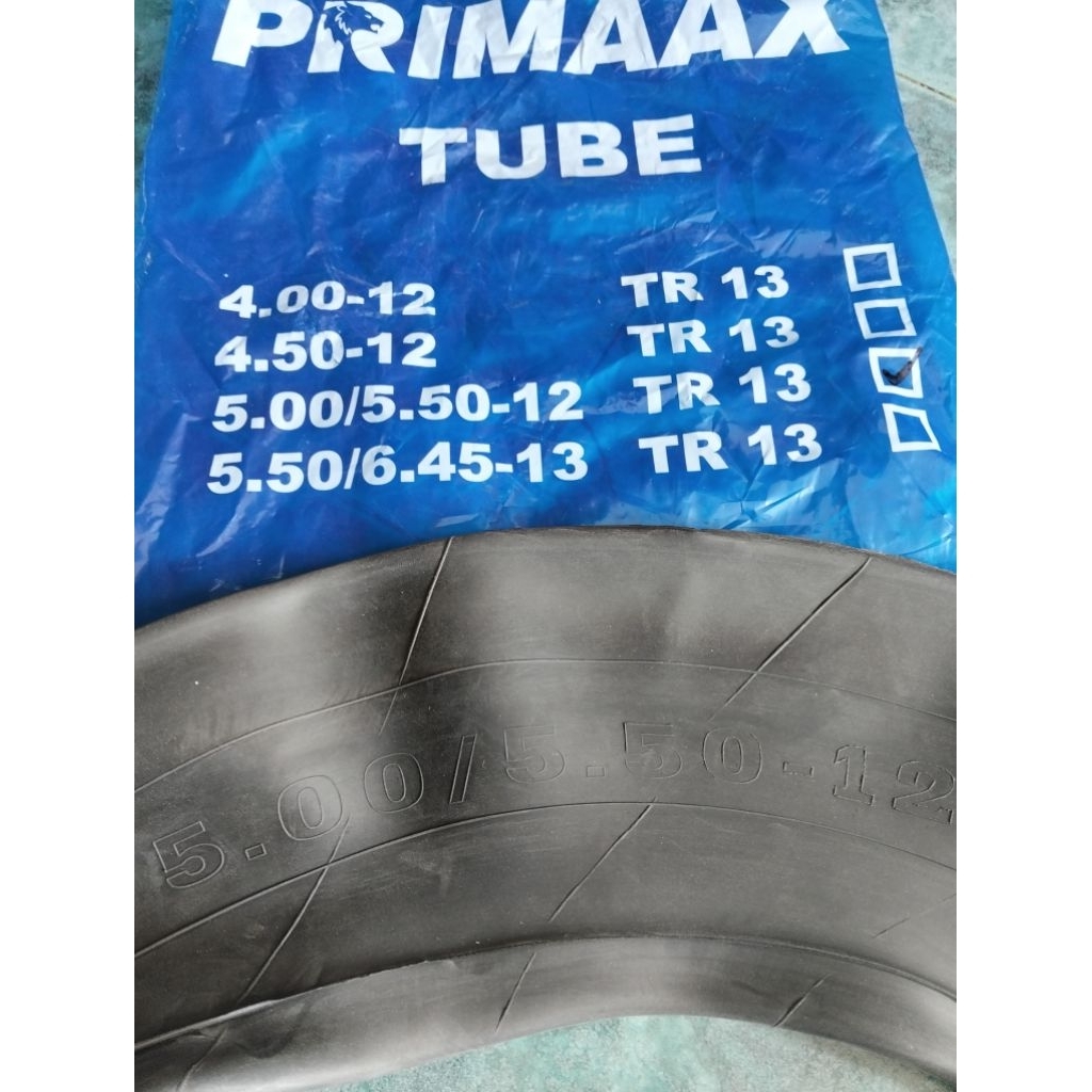 BAN DALAM PRIMAAX 500/550 R12 / Ban Dalam untuk motor RODA 3 MOBIL Suzuki CARRY 5.00/5.50-12 R12