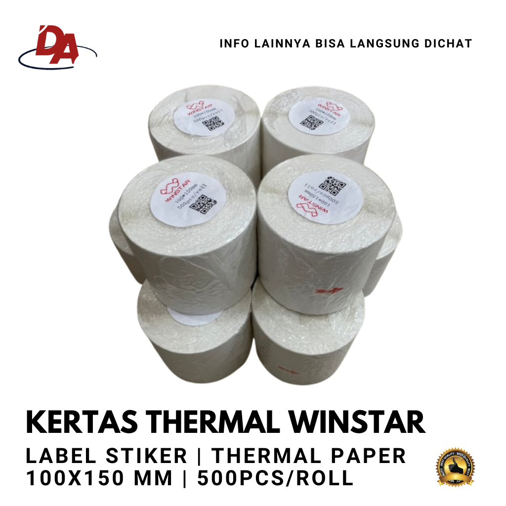 

Kertas Thermal Label 100x150 mm - Winstar Thermal