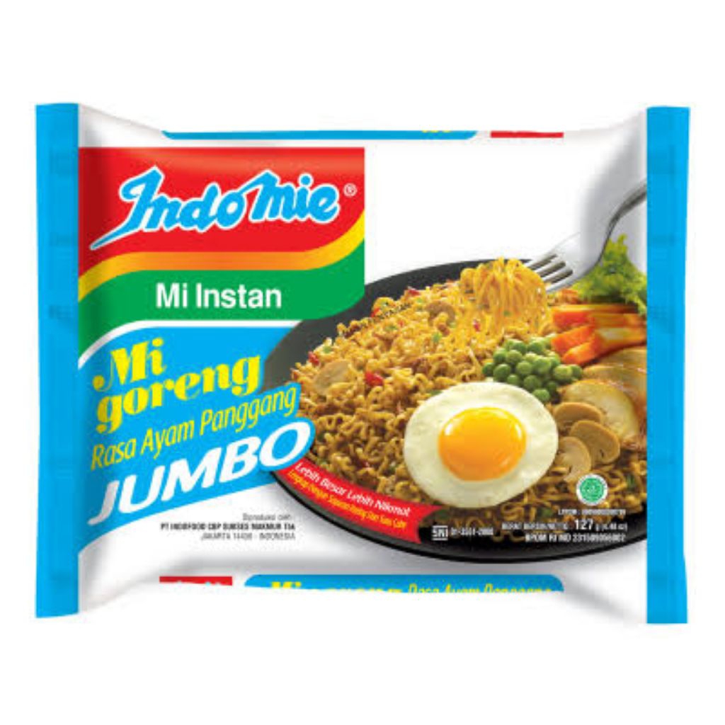 

Indomie Mie Instan Mi Goreng Jumbo Ayam Panggang 127 gram