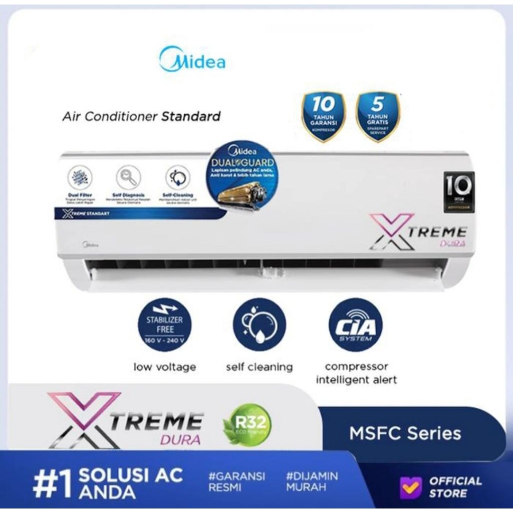 AC MIDEA 1,5 PK STANDARD MSFC-12CRN1 AC MIDEA 1.5PK 12CRN AC MIDEA 1 1/2PK AC MIDEA 1/5PK