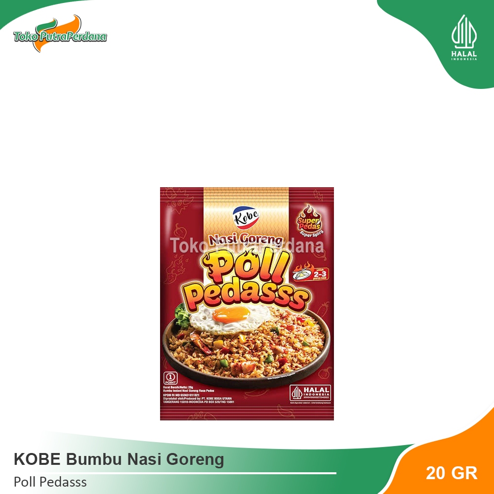 

KOBE Bumbu Nasi Goreng Poll Pedas 20gr