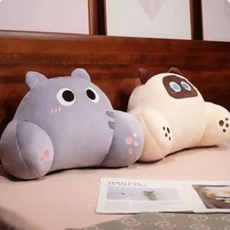 Sandaran Kartun Kucing / Bantal Sandaran / Bantal Lucu / Bantal Santai / Bantal Sofa Kursi Kantor