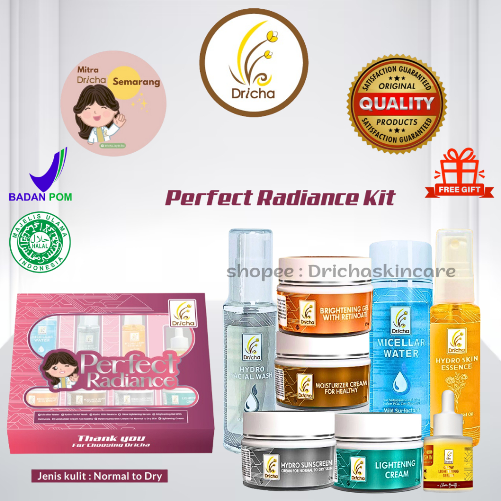DRICHA PAKET PERFECT RADIANCE KIT ( NORMAL TO DRY )