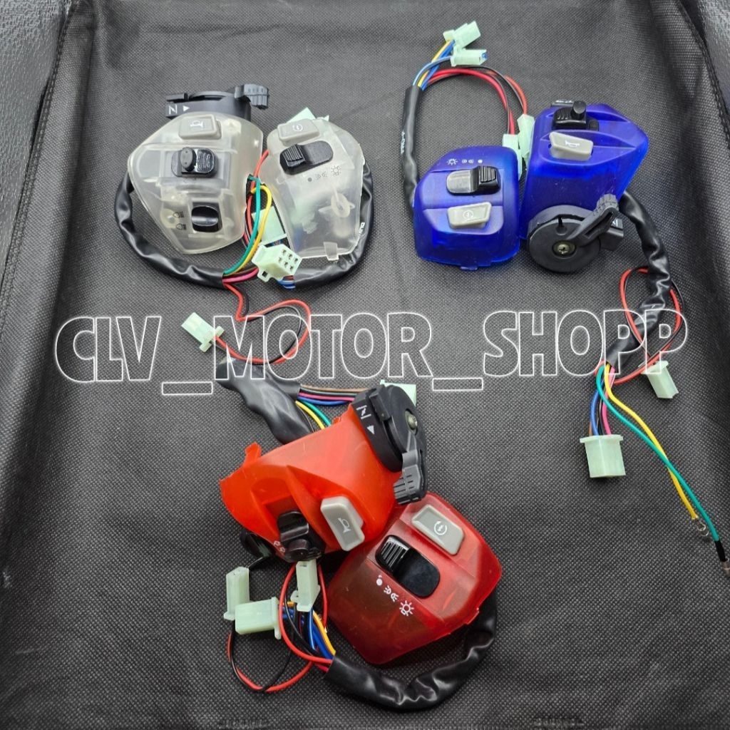 PROMO SET SAKLAR BIRU KIRI KANAN PLUS HAZARD SAKLAR MIO SPORTY SOUL MIO J SOUL GT MIO M3 XEON JUPITE