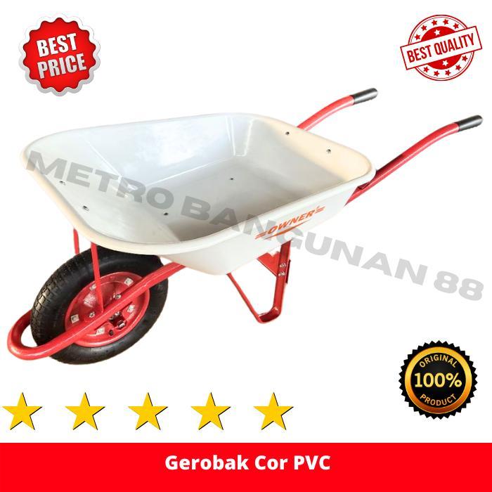 Gerobak Cor PVC Gerobak Pasir PVC Gerobak Cor Fiber Angkong Kokoh Awet