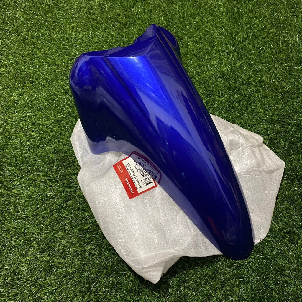 AHM 61100-KTL-690-FMT Spakbor Depan Biru untuk Honda Supra Fit New Supra Fit Bagol Wave 110 Original