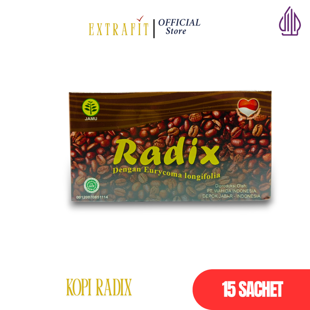 

Kopi Radix Minuman Kesehatan Kopi Herbal Stamina Isi 15 Sachet