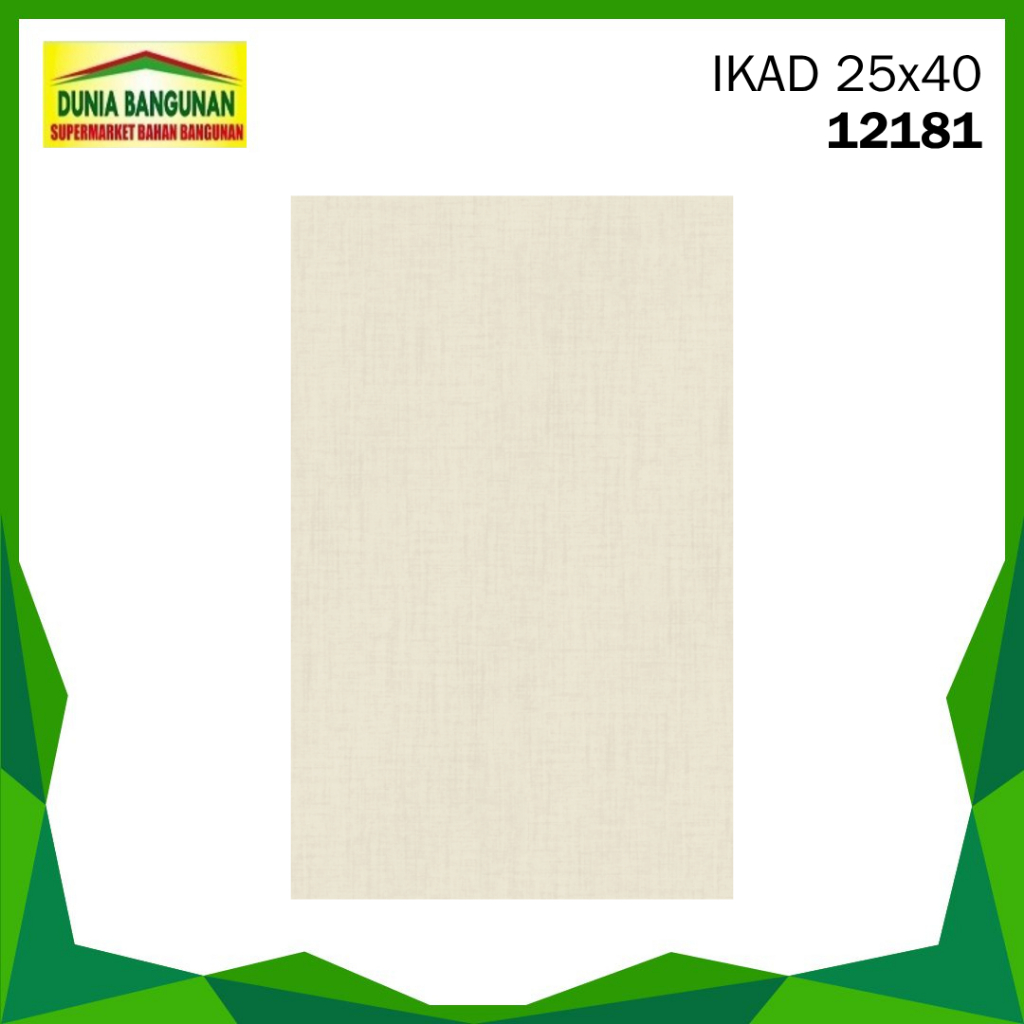 Keramik Dindidng 25x40 IKAD 12181 Keramik Dinding Marble Cream