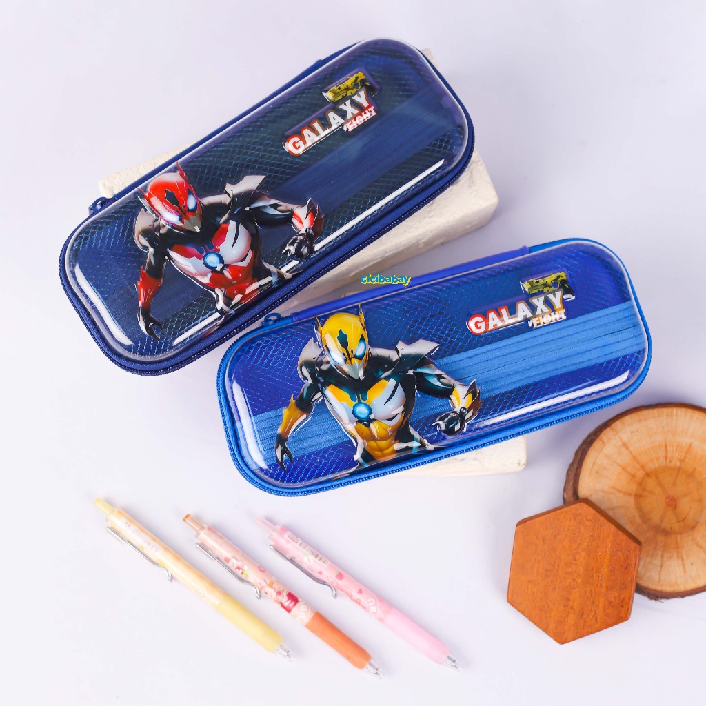 

Kotak Pensil Anak Tempat Alat Tulis Karakter Robot Timbul Hardcase Pencil Case Zipper 3D