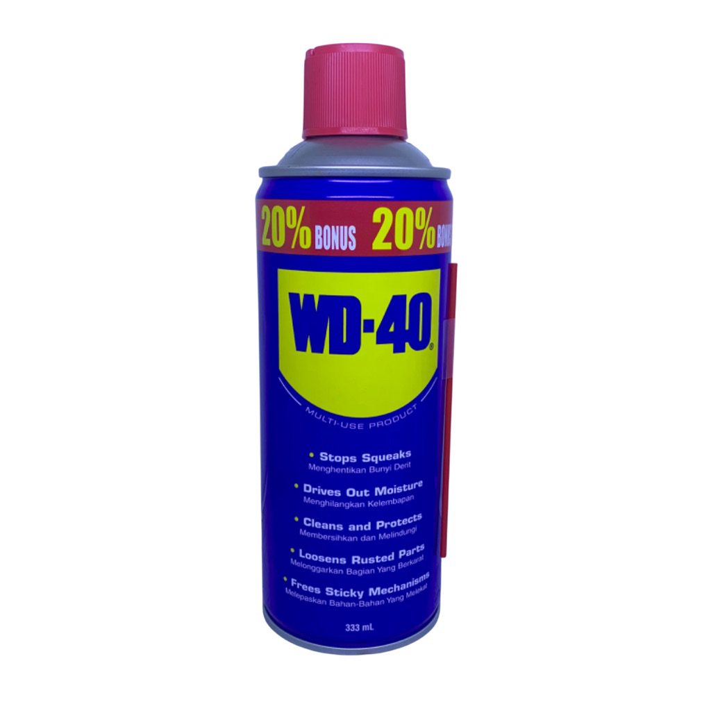 WD 40 original pelumas anti karat penghilang karat 333 ml baru WD40