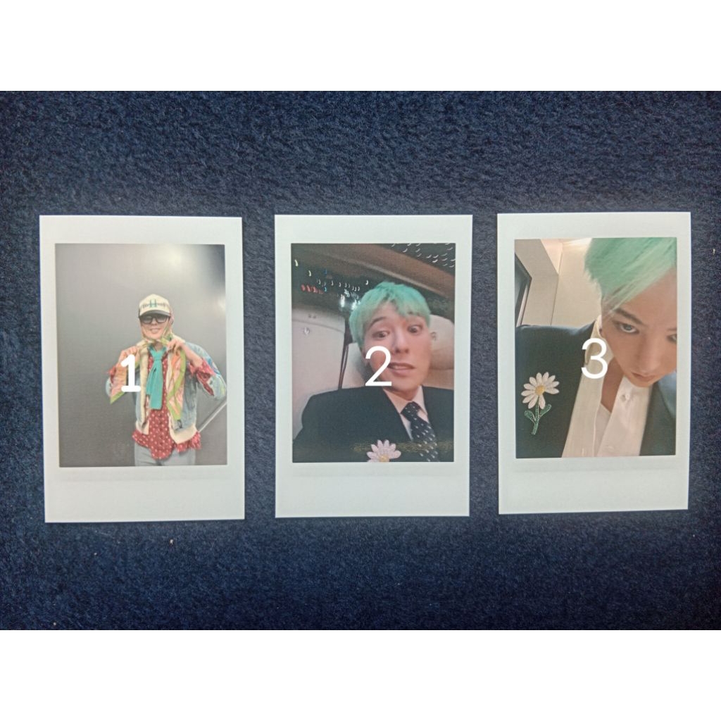 BIGBANG G-DRAGON OFFICIAL PHOTOCARD MD