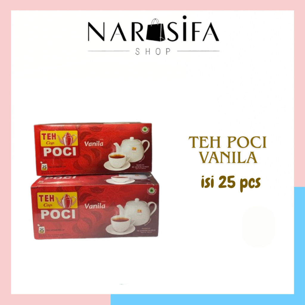 

Teh Celup Cap Poci Aroma Vanilla - isi 25 kantong