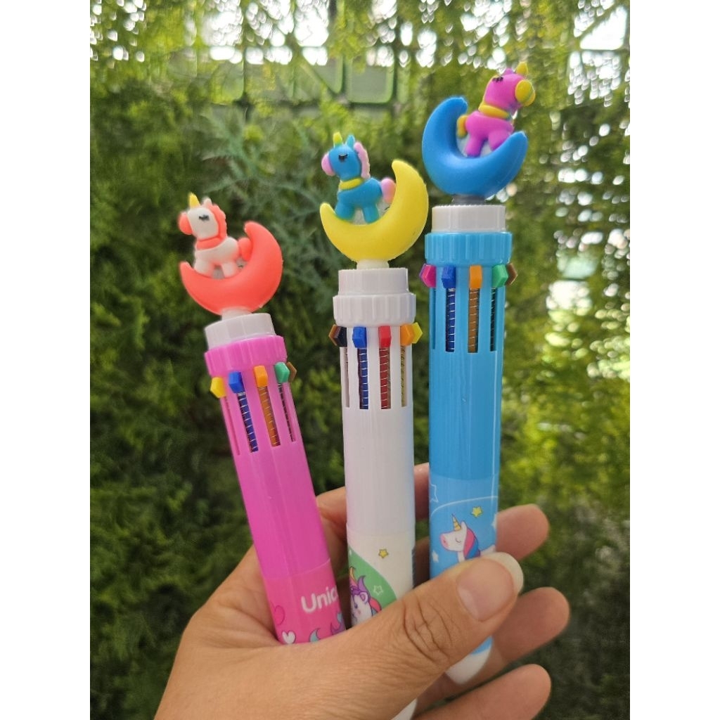 

Ballpoint 10 warna bulan sabit pena pulpen alat tulis kantor sekolah stationary
