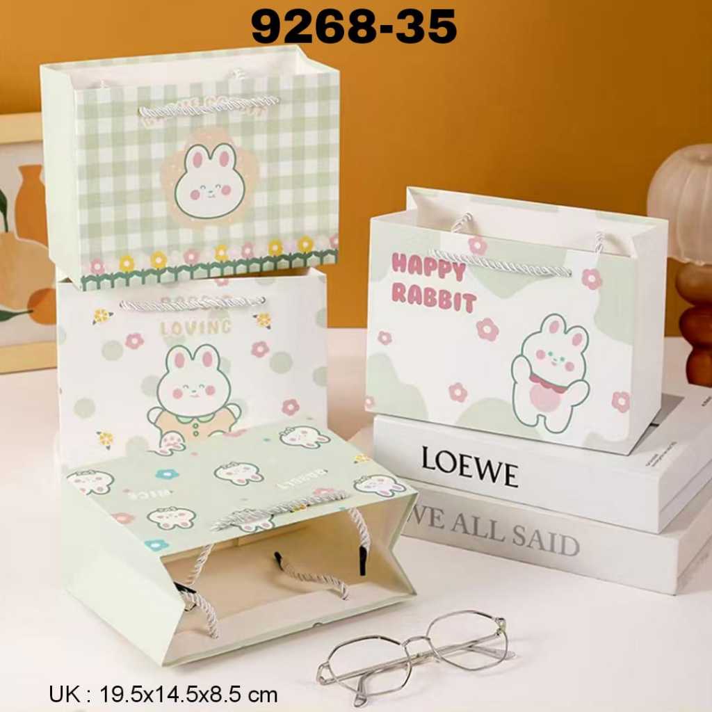 

SOS Paper Bag Biasa Miring XS(minimal 4)/Tas kado/Tas Hadiah/HandBag/Tas Tenteng/Tas Kertas