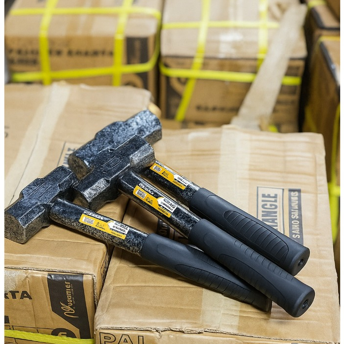 Wilmer Palu Batu Gagang Besi Sparta / Palu Bodem / Rubber Grip Gagang Besi