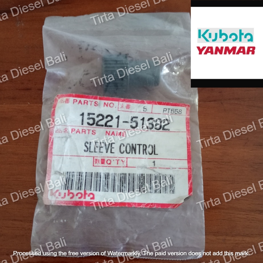 KUBOTA SLEEVE CONTROL PENGATUR SELONGSONG RODA PLUNGER BOSPOM RD 45 - 55 - 65 15221-51382 ORIGINAL