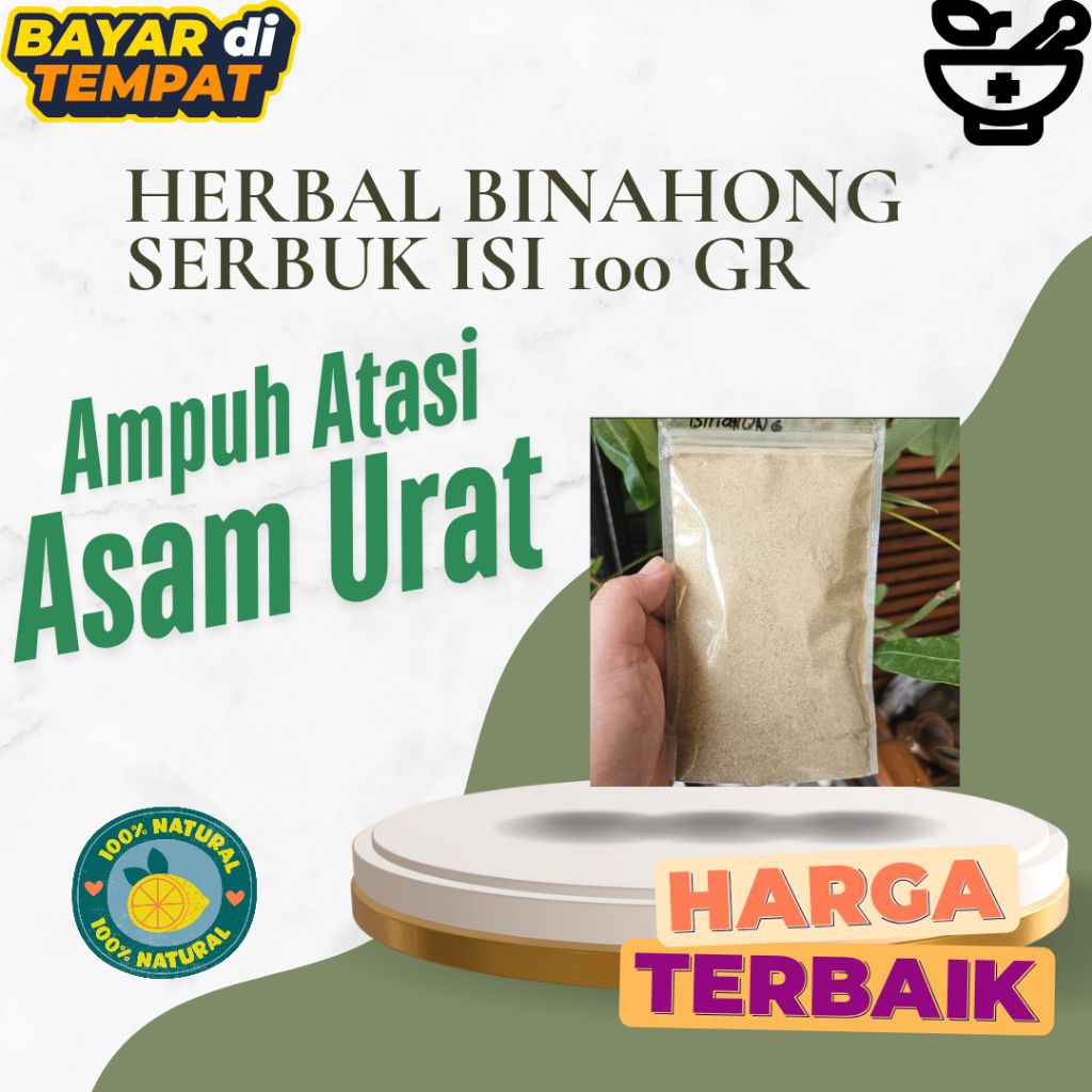

Herbal Alami Serbuk Binahong Jamu Asam Urat Pegal Linu Rematik Termuah bisa COD isi 100 gr
