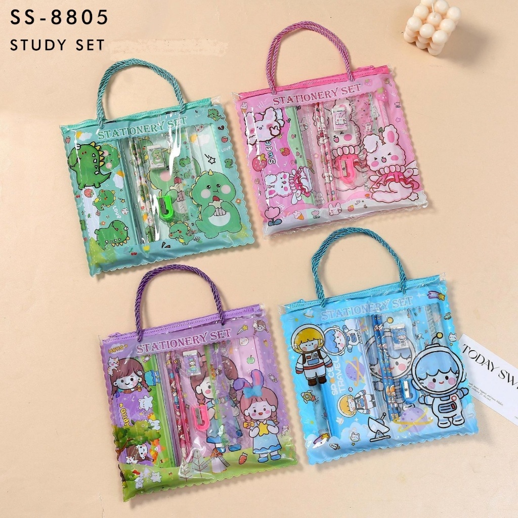 

SQueezy Perlengkapan alat tulis / Study Set SS-8805