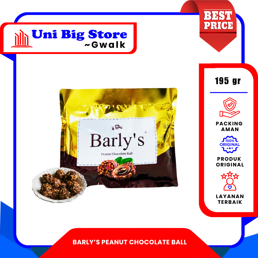 

BARLY'S BARLYS PEANUT CHOCOLATE BALL COKELAT KACANG -195 gr
