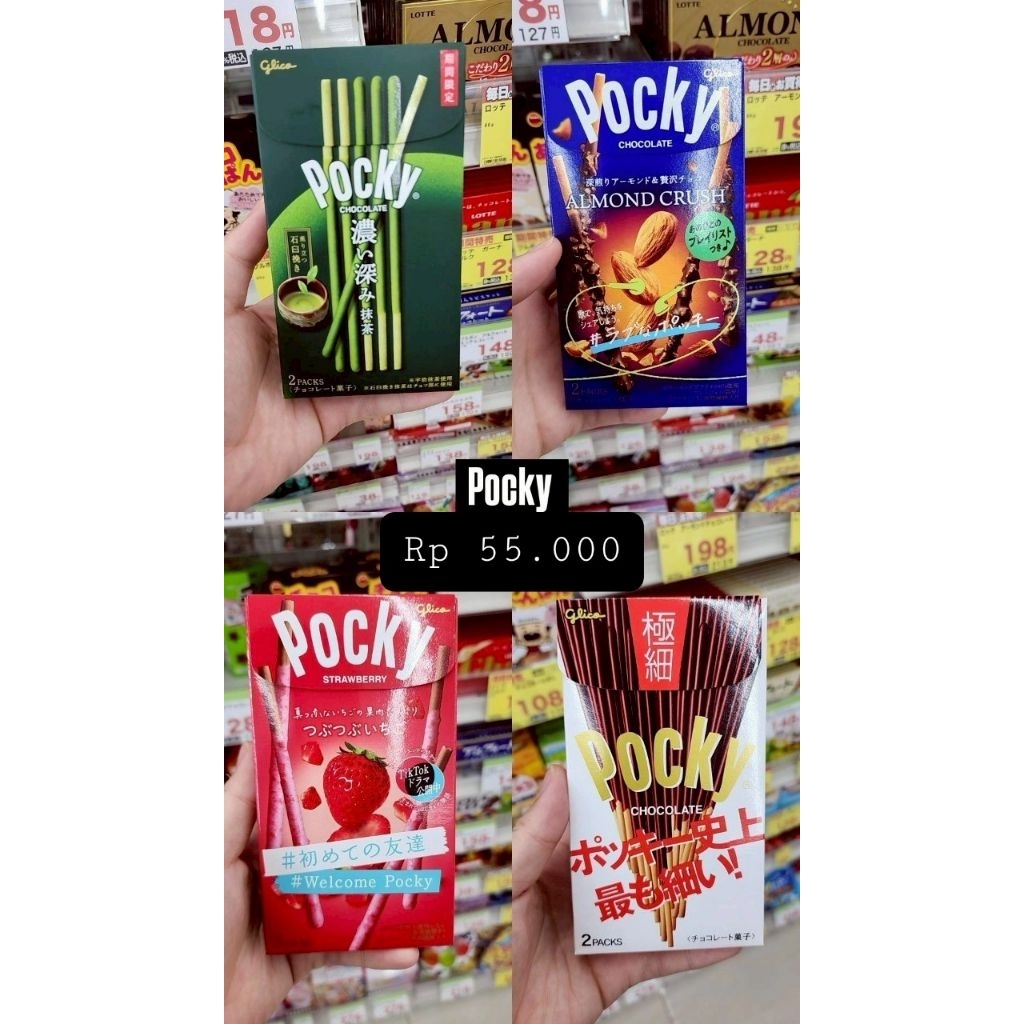 

Pocky Snack Jajan Original Handcarry Jepang Jastip Matcha Ocha Green Tea Almond Crush Chocolate Strawberry Edisi Musim Panas