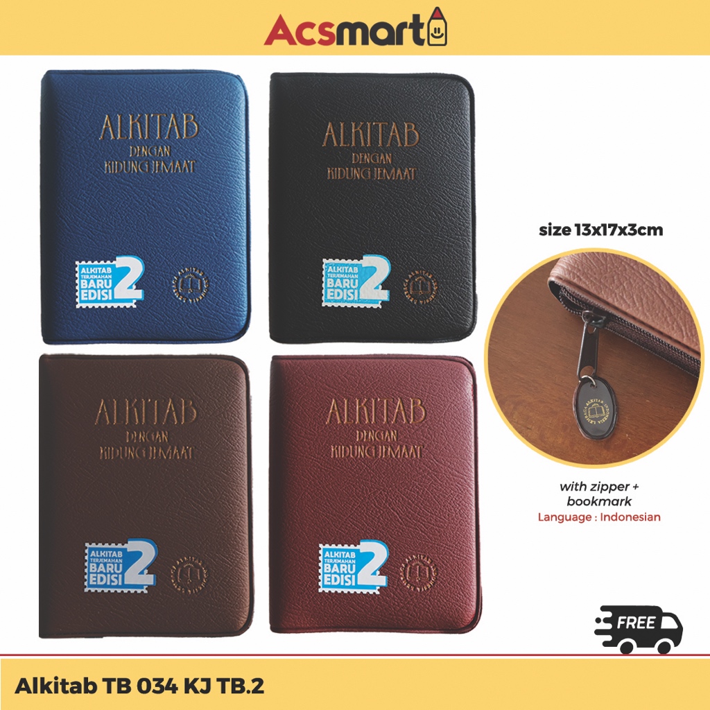 ACSmart - ALKITAB TB 034 KJ RESLETING KECIL TB.2 | Bible in Indonesian Language with cover