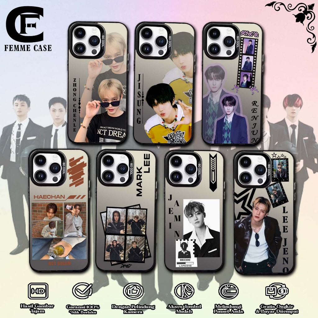 Case Kpop NCT DREAM Iphone 16 PROMAX 15 PROMAX 13 PROMAX 13 MINI 12 MINI 11 PRO 11 PROMAX XR X 11 12