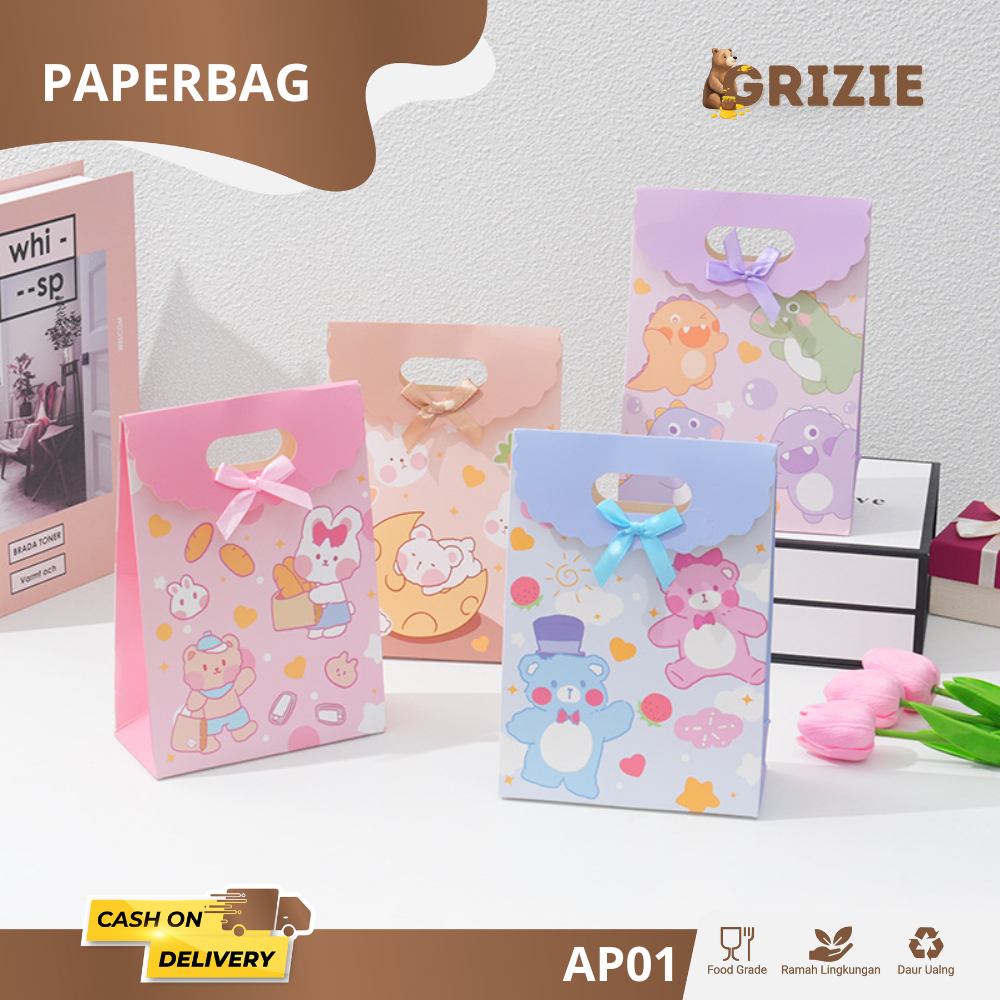 

Paper Bag Kado / Goodiebag Hampers / Tas Kado / Tas Hadiah / Tas Kantong Hadiah I AP01-AP06