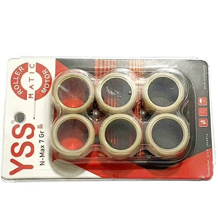 OLLER SET MIO M3 / N-MAX  YSS   HARGA PER SET  1 SET ISI 6 ROLLER   7 gram    MOHON KONFIRMASI KETER