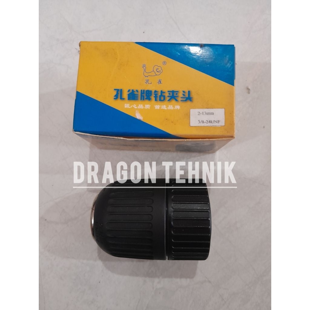 Kepala Bor Cas Merk Peacock Ukuran 2-13mm