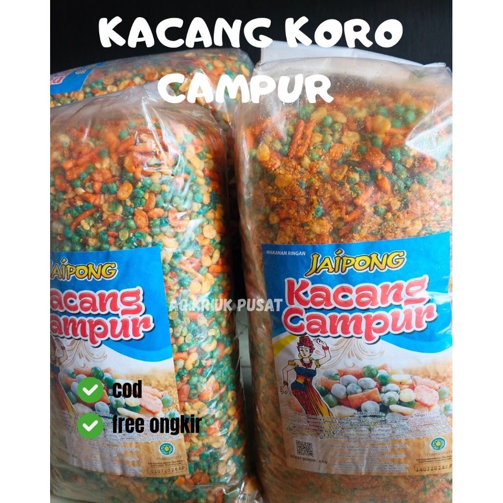 

Kacang Koro Campur / Mix Nuts / 4kg