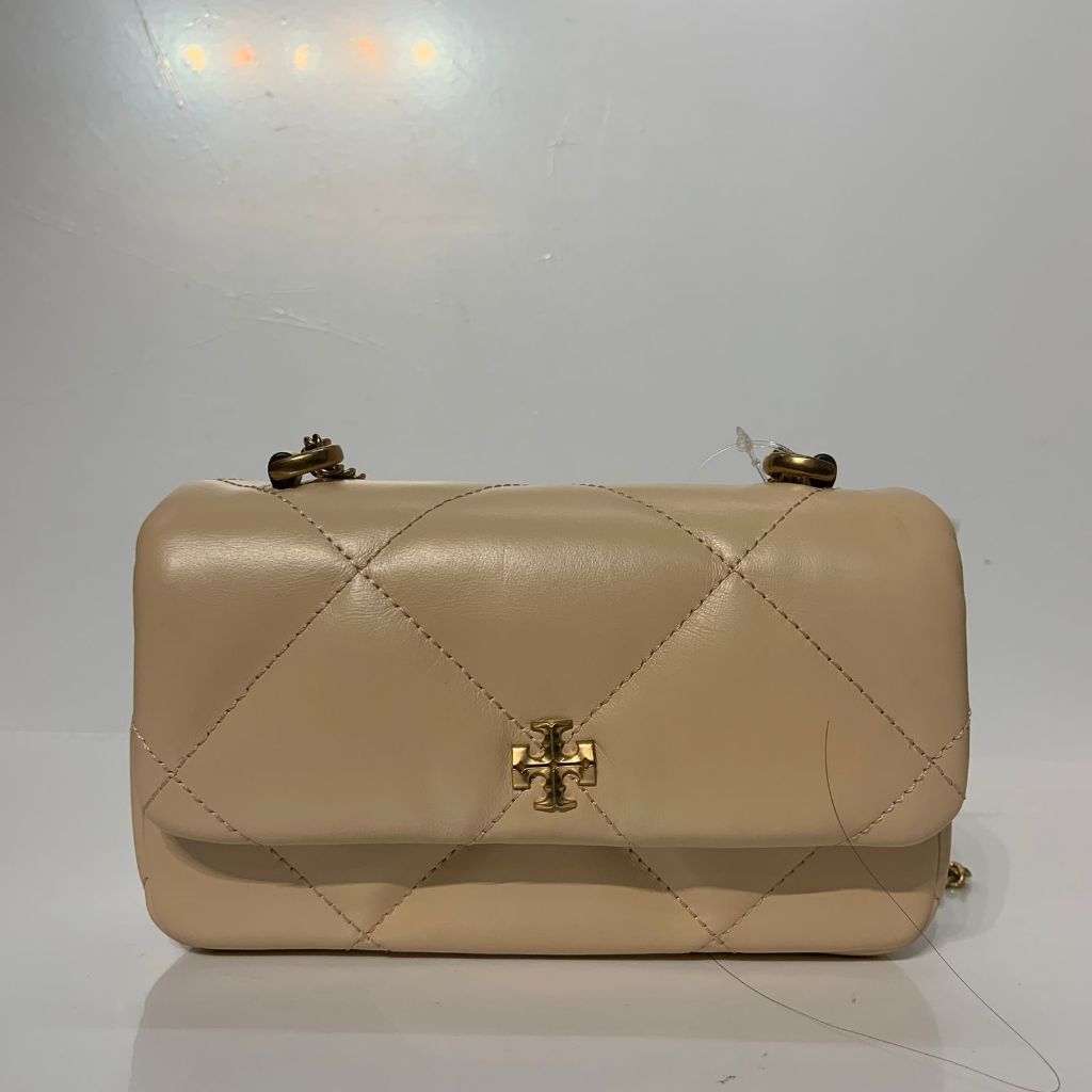 Tas Tory Burch Kira Diamond Quilted Flap Mini Apricot New