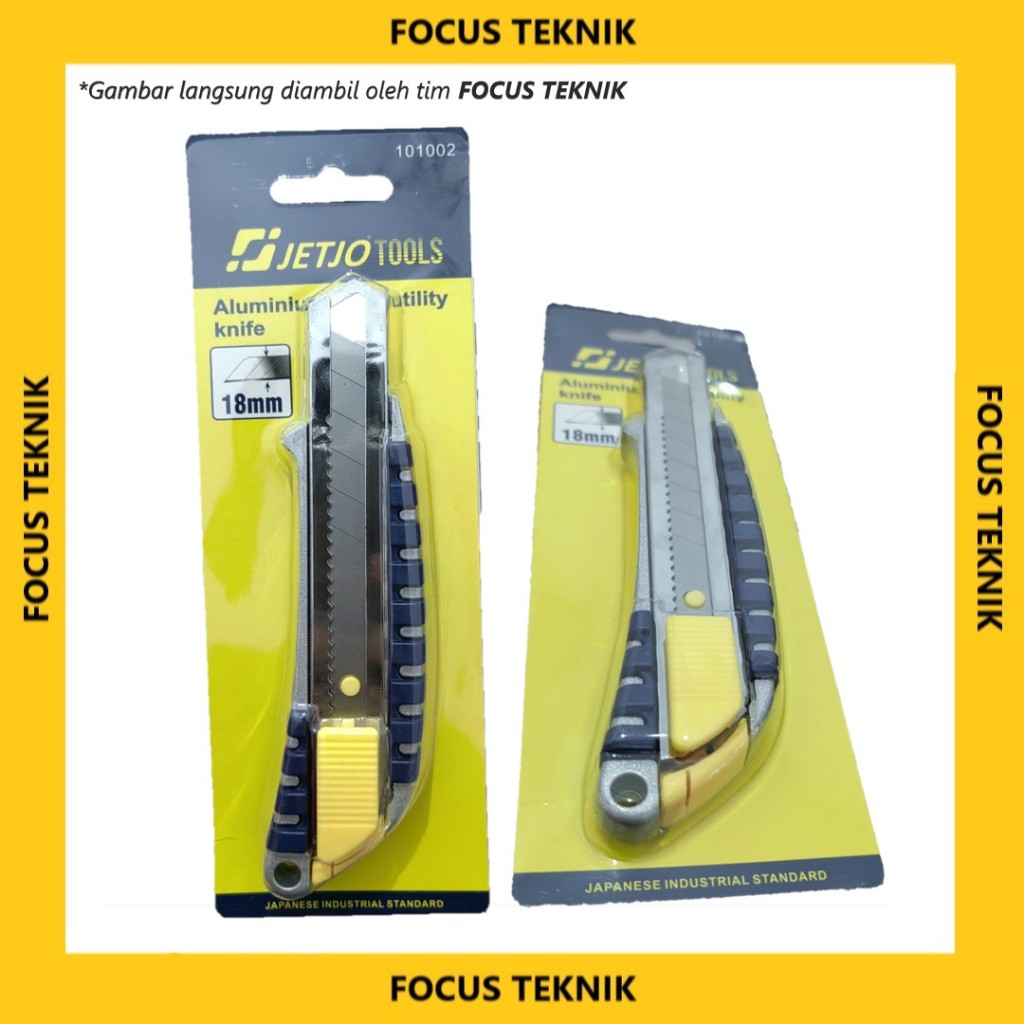 

JETJO / LAKONI PRO Cutter 18mm - 24mm | Tajam, Kuat, Ergonomis