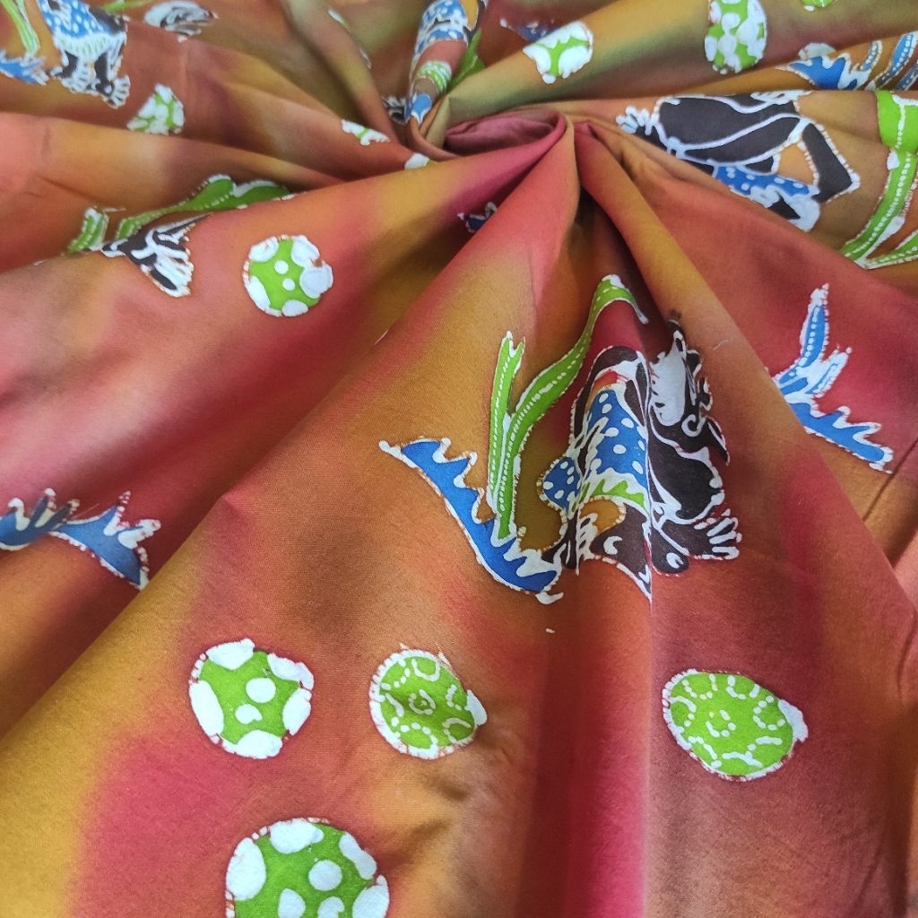 Kain batik tulis antik mix warna alam & sintetis untuk kemeja pria dan wanita