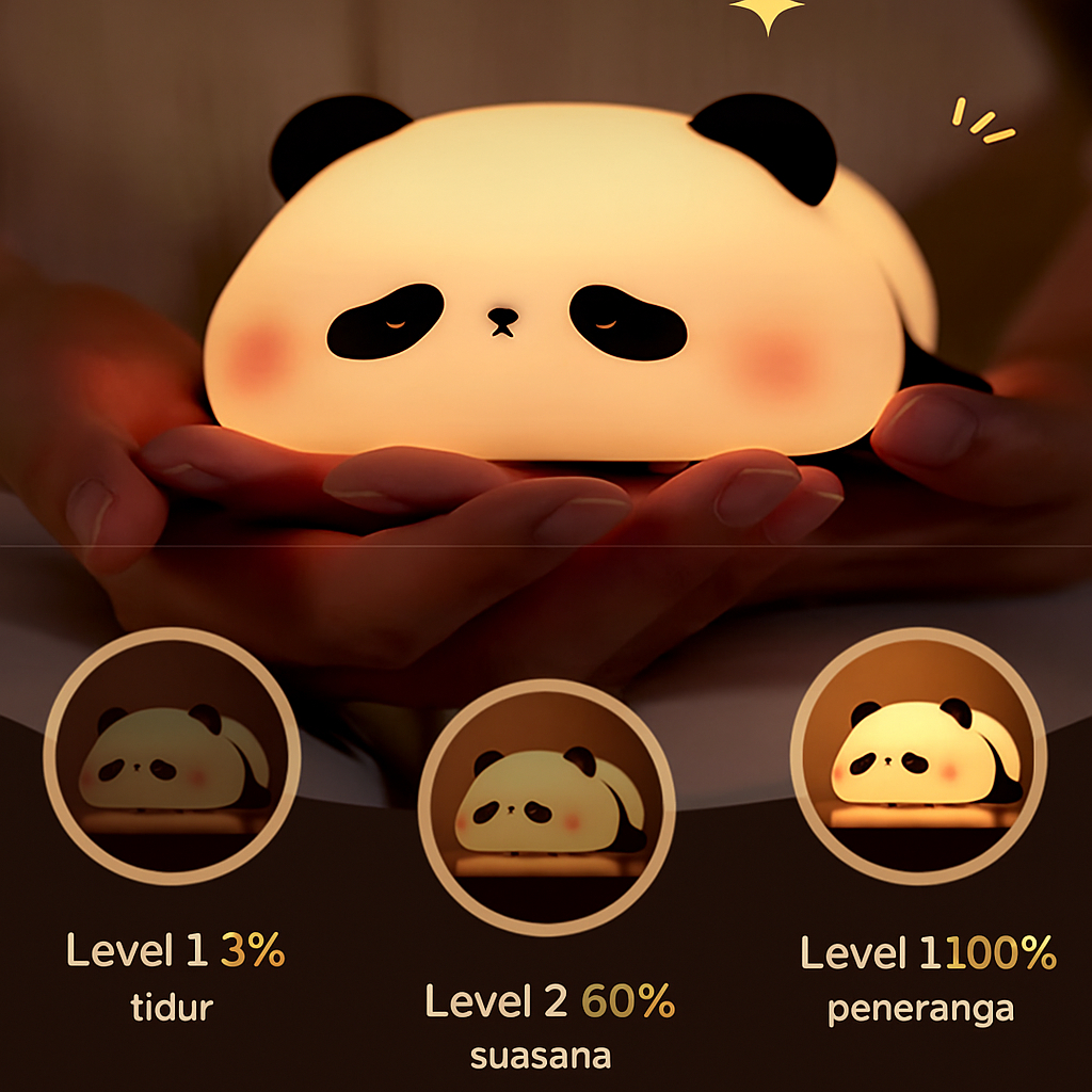 Shoporenku Babyboss Lampu Tidur Anak Touch Warna-Warni Led Laki Laki&Perempuan Lampu Tidur Bentuk